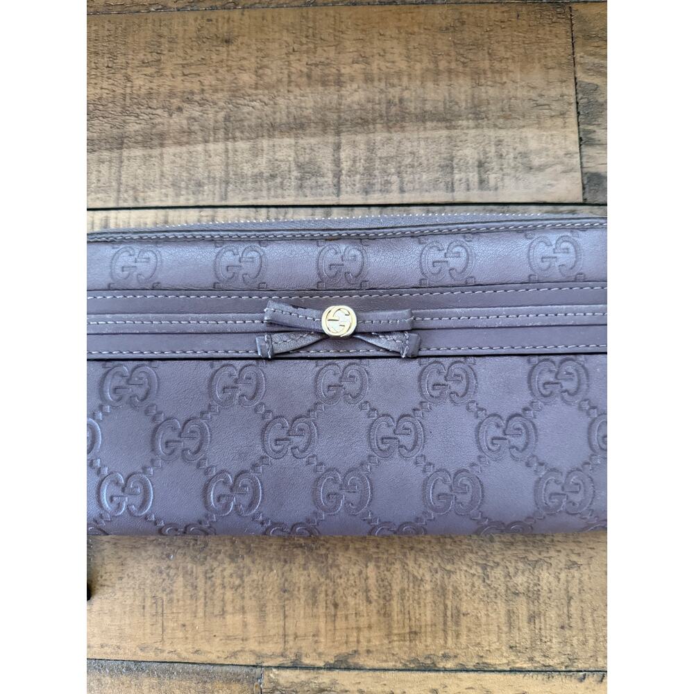 GUCCI Guccissima Princy Zip Around Long Wallet - Picture 10 of 12